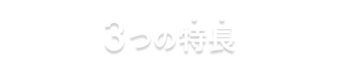 3つの特長